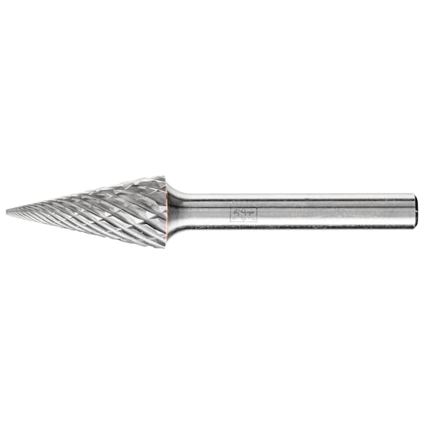 Pferd Carbide Bur - Cone (Pointed), OMNI cut - 1/2" x 1/2" x 1/4" Shank - SM-5 28016 - main